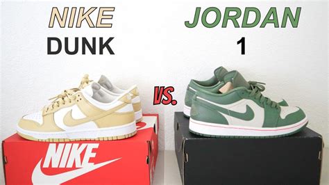 dunks vs jordan 1 low